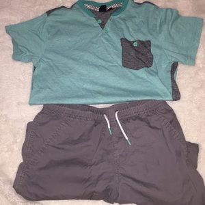 Boys T shirt and shorts (10/12)